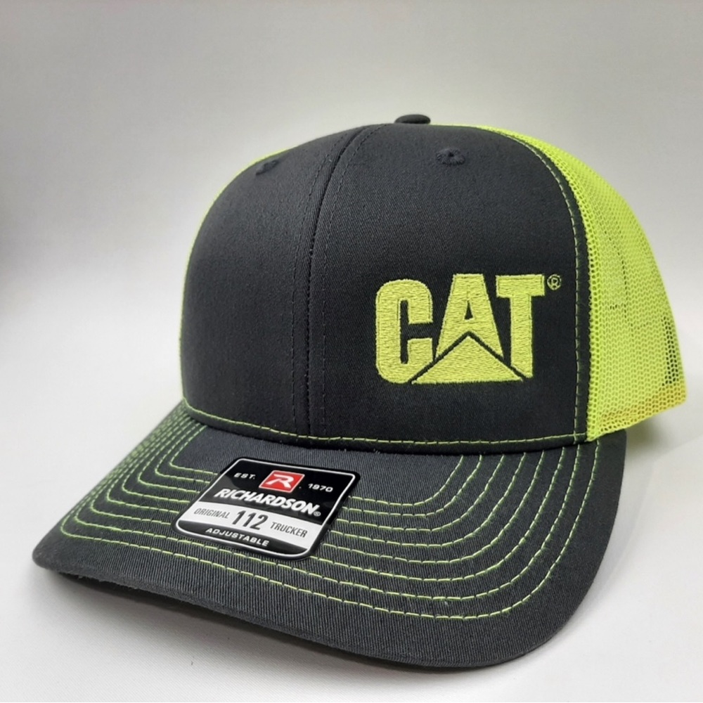 Richardson 112 Trucker Mesh SnapBack Cap Hat Caterpillar Cat